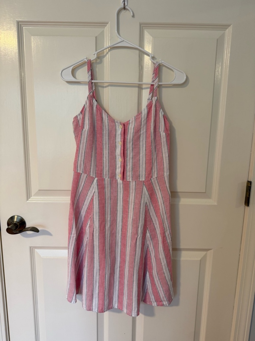 GAP Pink, White, Black Striped Women’s Sundress